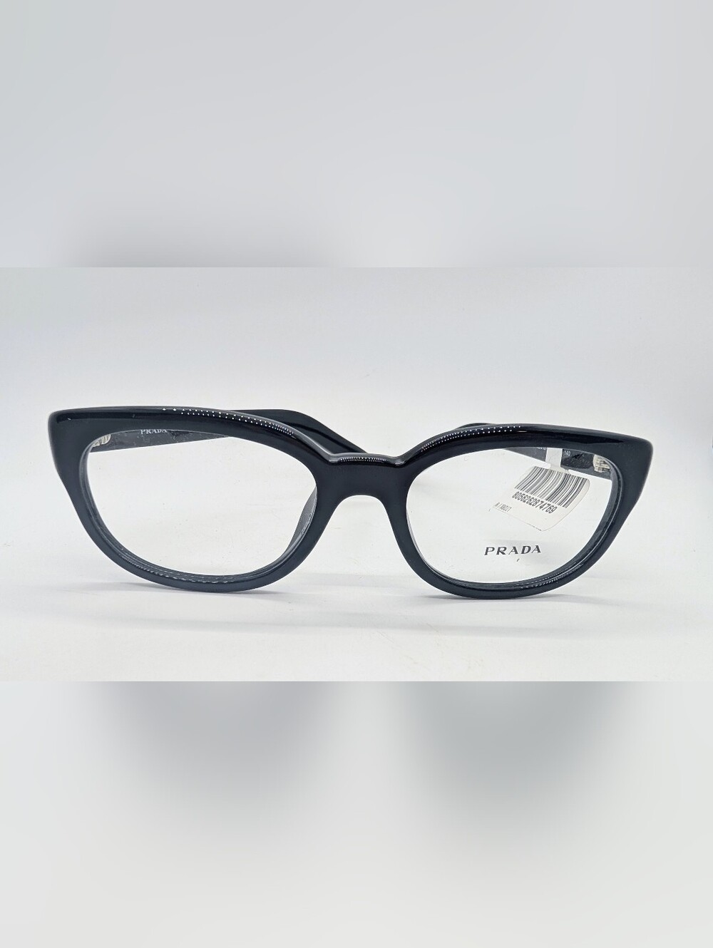 Prada PR D03VU Black Cat-Eye Optical Glasses